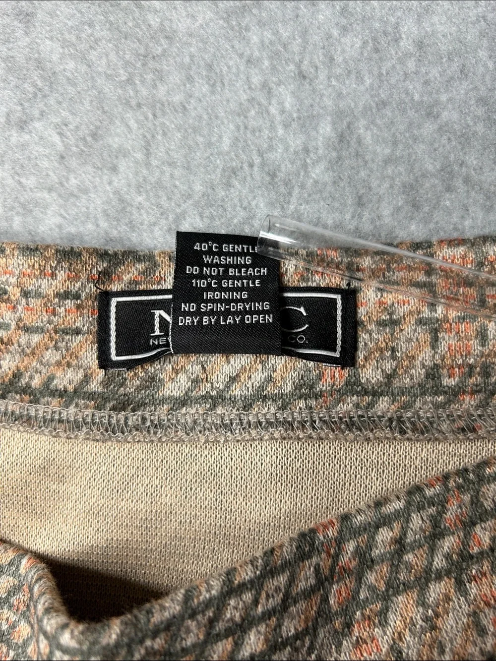 Plaid A-Line Midi Skirt with Self-Tie Waist - Beige‎ Rust Gray
